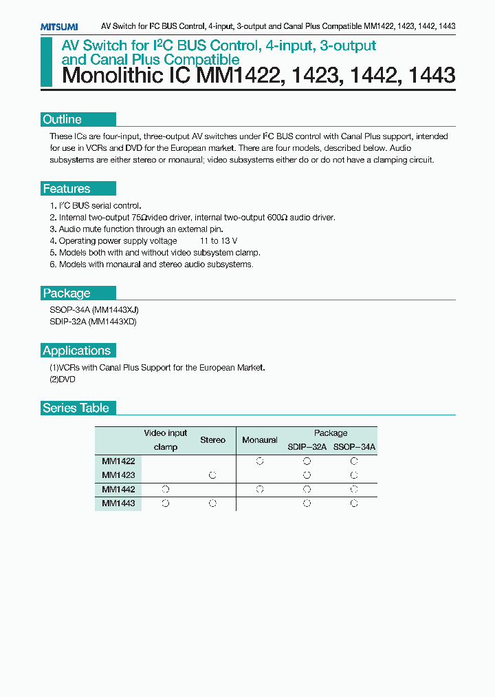 MM1422_1082696.PDF Datasheet