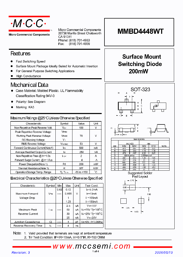 MMBD4448WT_1281137.PDF Datasheet