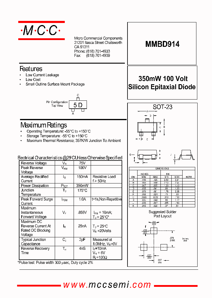 MMBD914_1281177.PDF Datasheet
