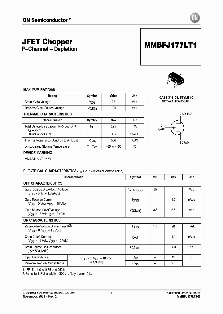 MMBFJ177LT1_1118467.PDF Datasheet