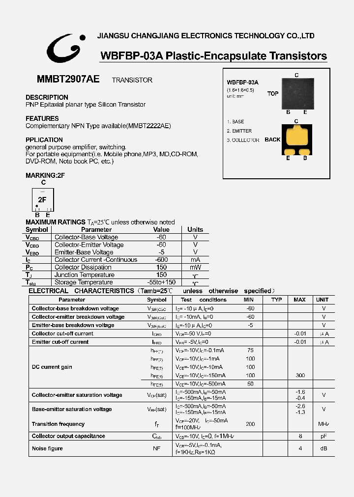 MMBT2907AE_1281273.PDF Datasheet