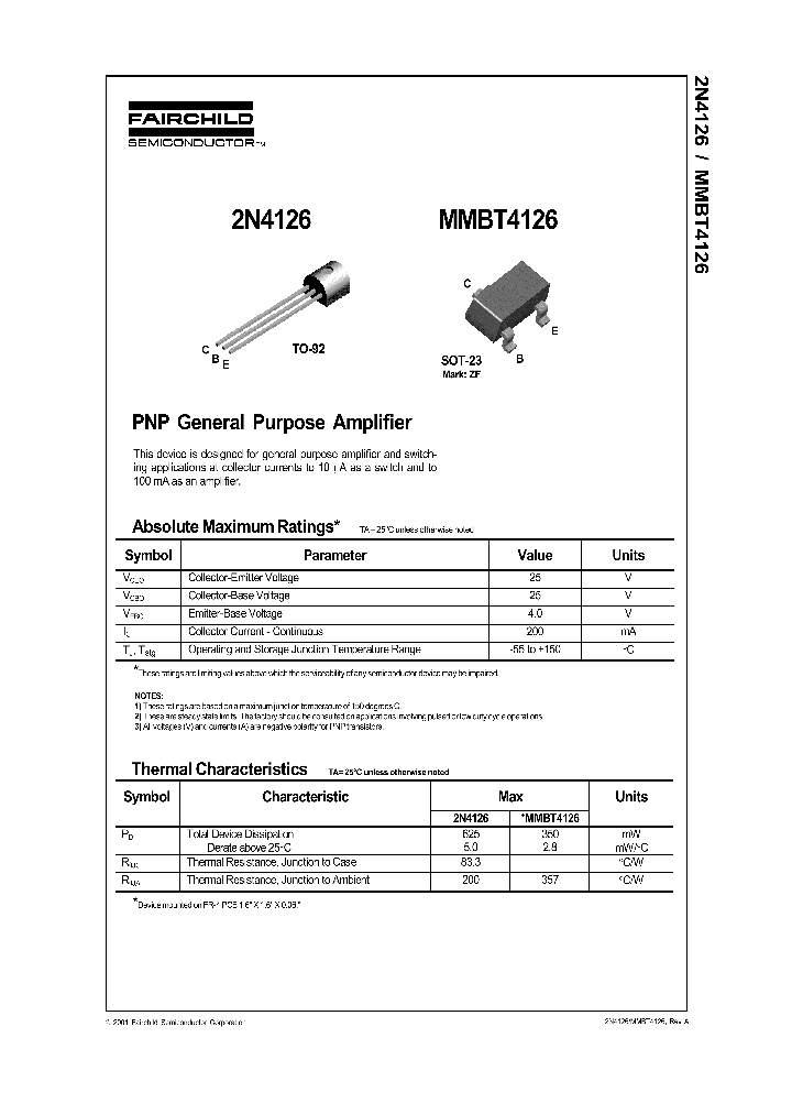 MMBT4126_1281343.PDF Datasheet