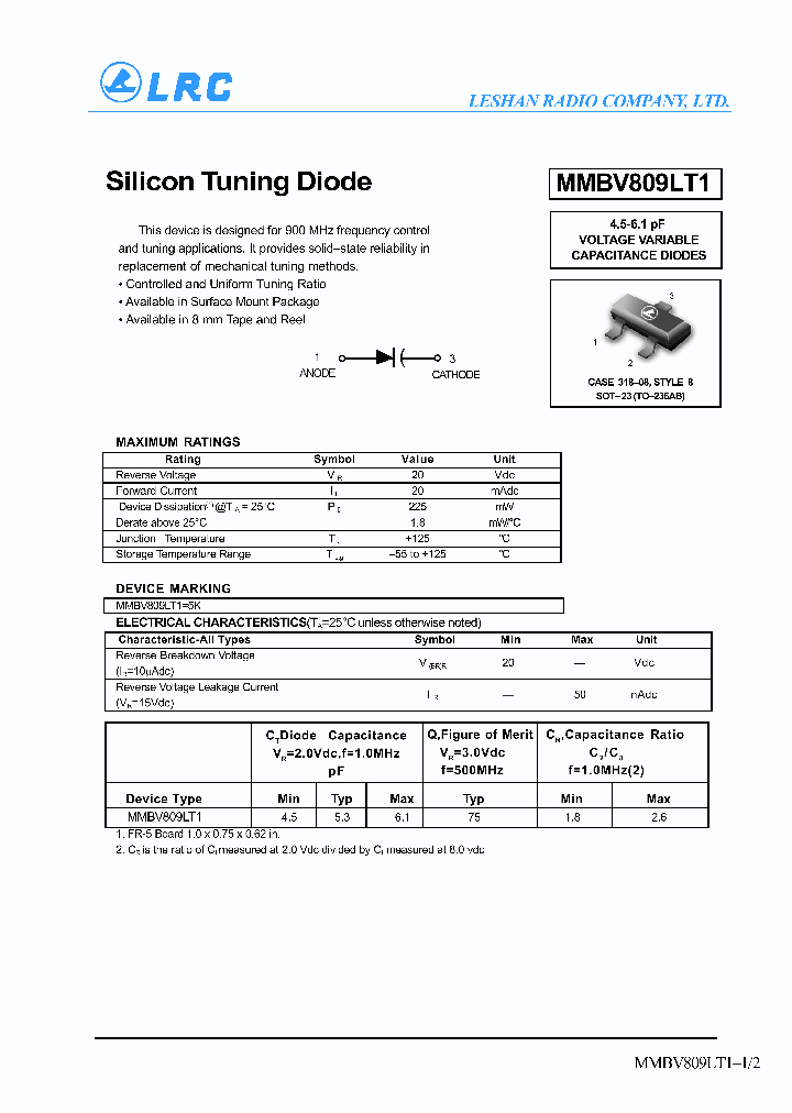 MMBV809LT1_1118440.PDF Datasheet