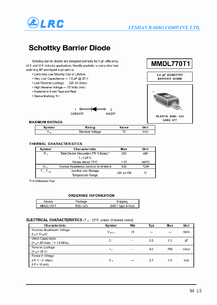 MMDL770T1_1281625.PDF Datasheet