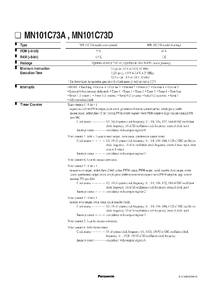 MN101C73D_1281922.PDF Datasheet