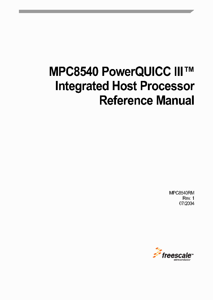 MPC8540_1282574.PDF Datasheet