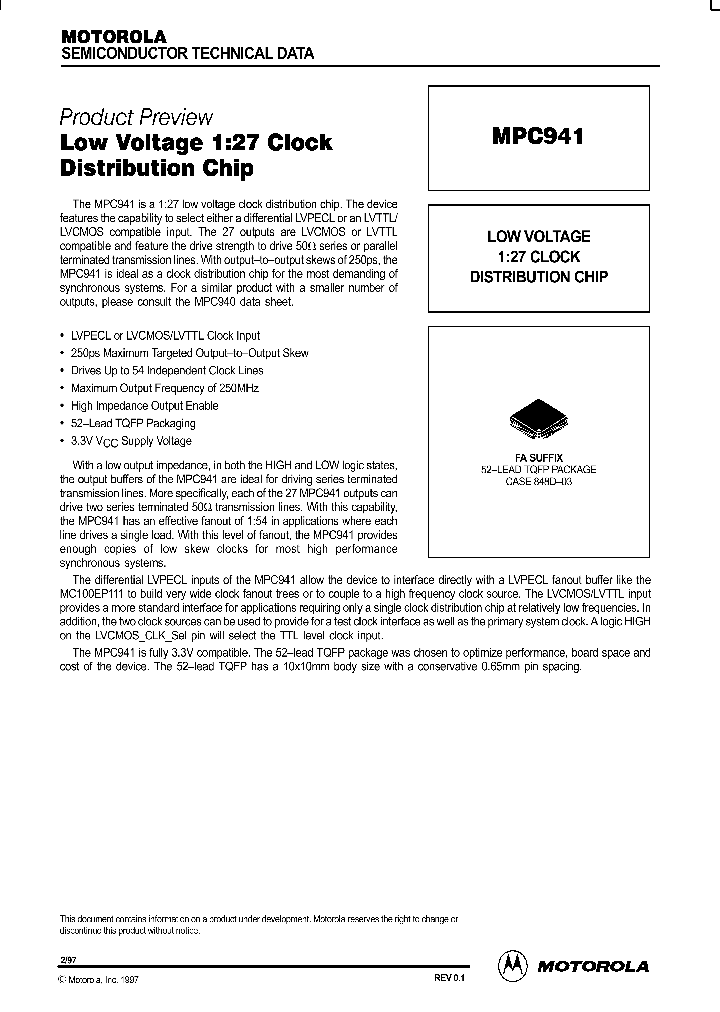 MPC941_1049374.PDF Datasheet