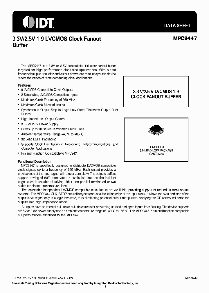 MPC9447_1049365.PDF Datasheet