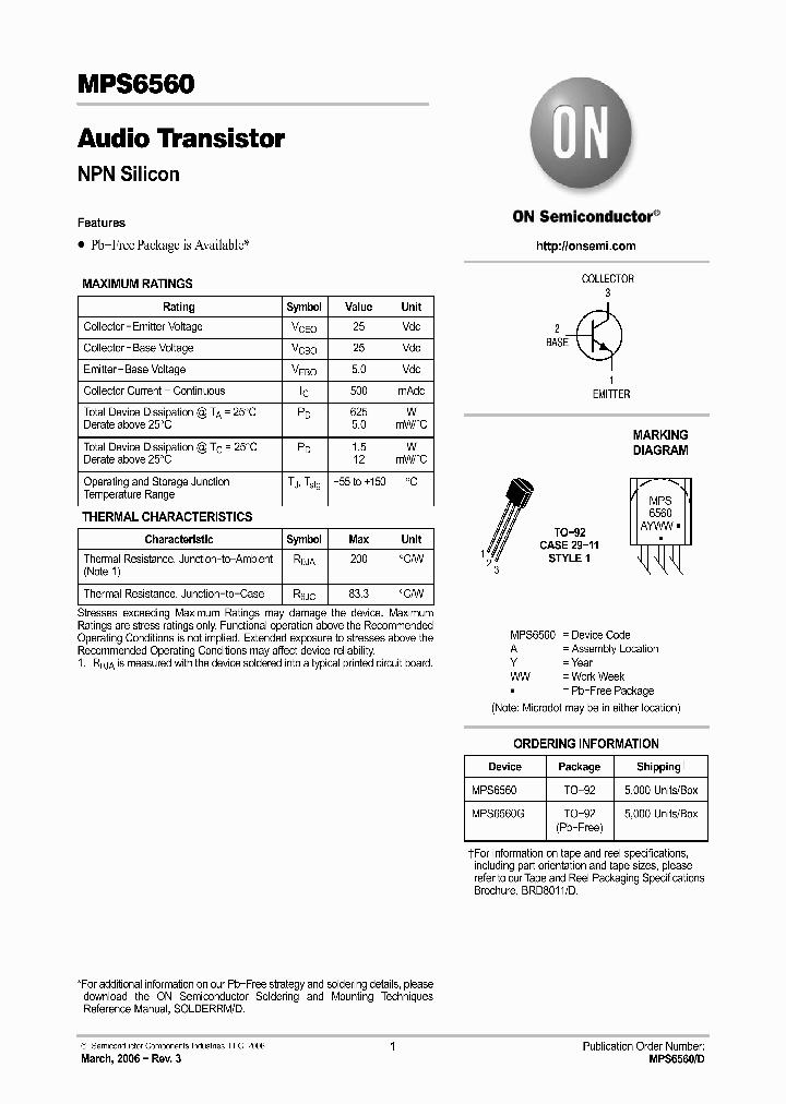 MPS6560_1118506.PDF Datasheet