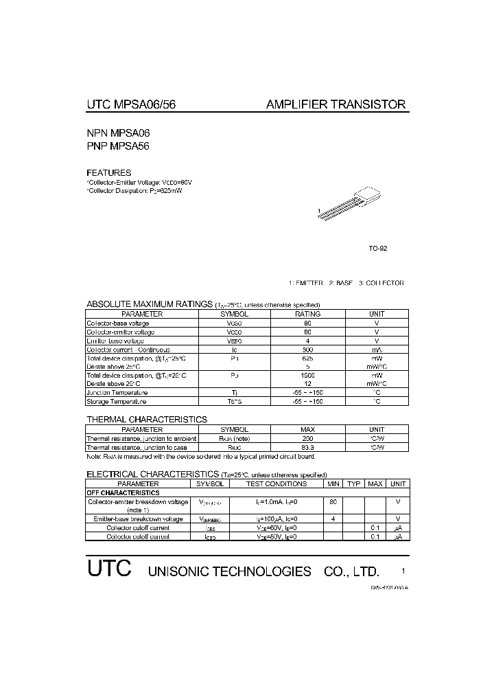MPSA56_1126851.PDF Datasheet