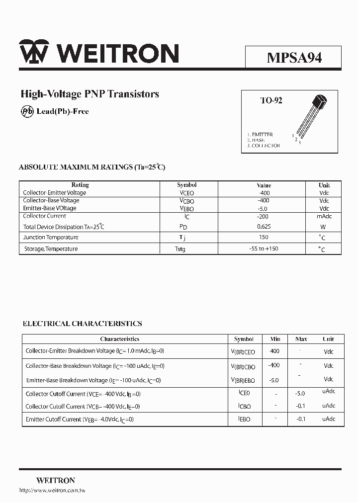 MPSA94_1282839.PDF Datasheet