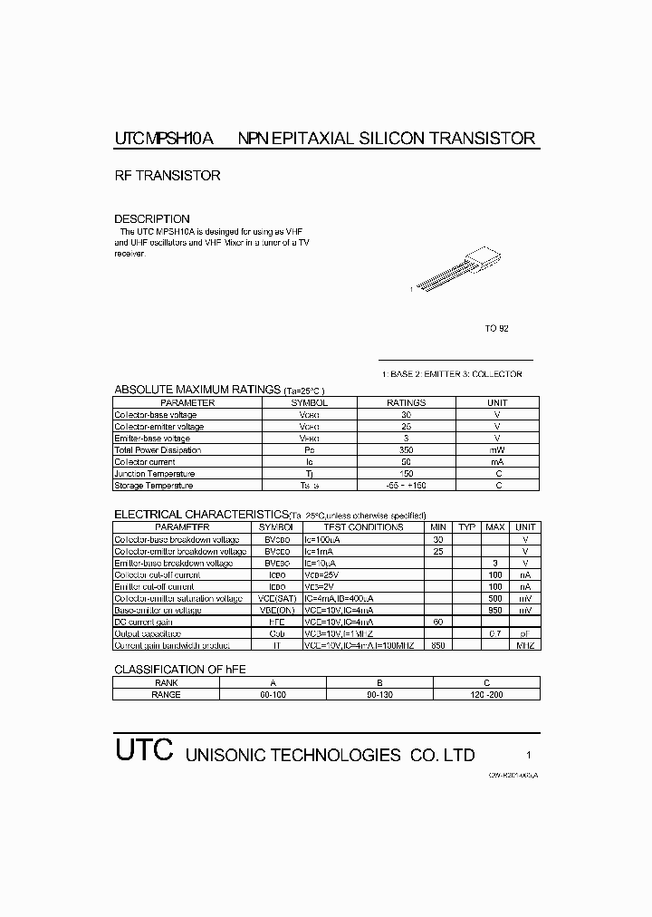 MPSH10A_1282843.PDF Datasheet