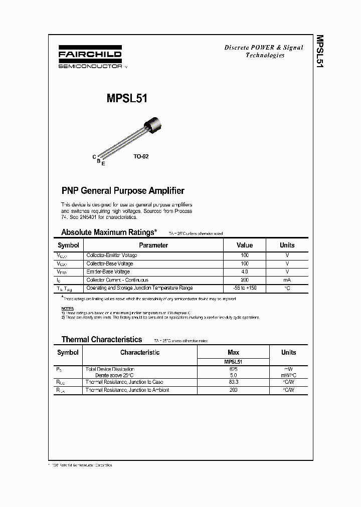 MPSL51_1282860.PDF Datasheet