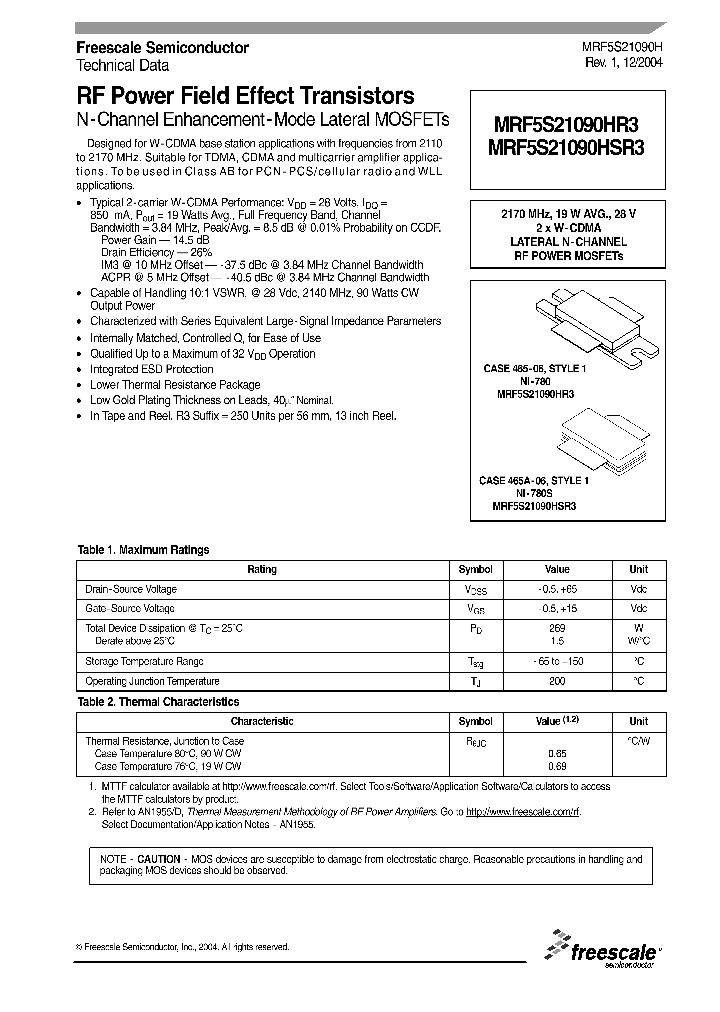 MRF5S21090HSR3_1283596.PDF Datasheet