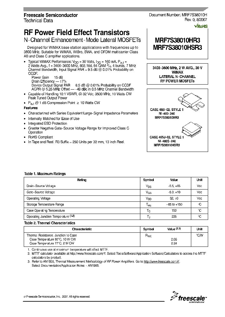 MRF7S38010H_1078320.PDF Datasheet