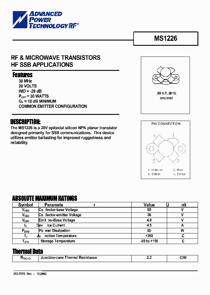 MS1226_1283766.PDF Datasheet