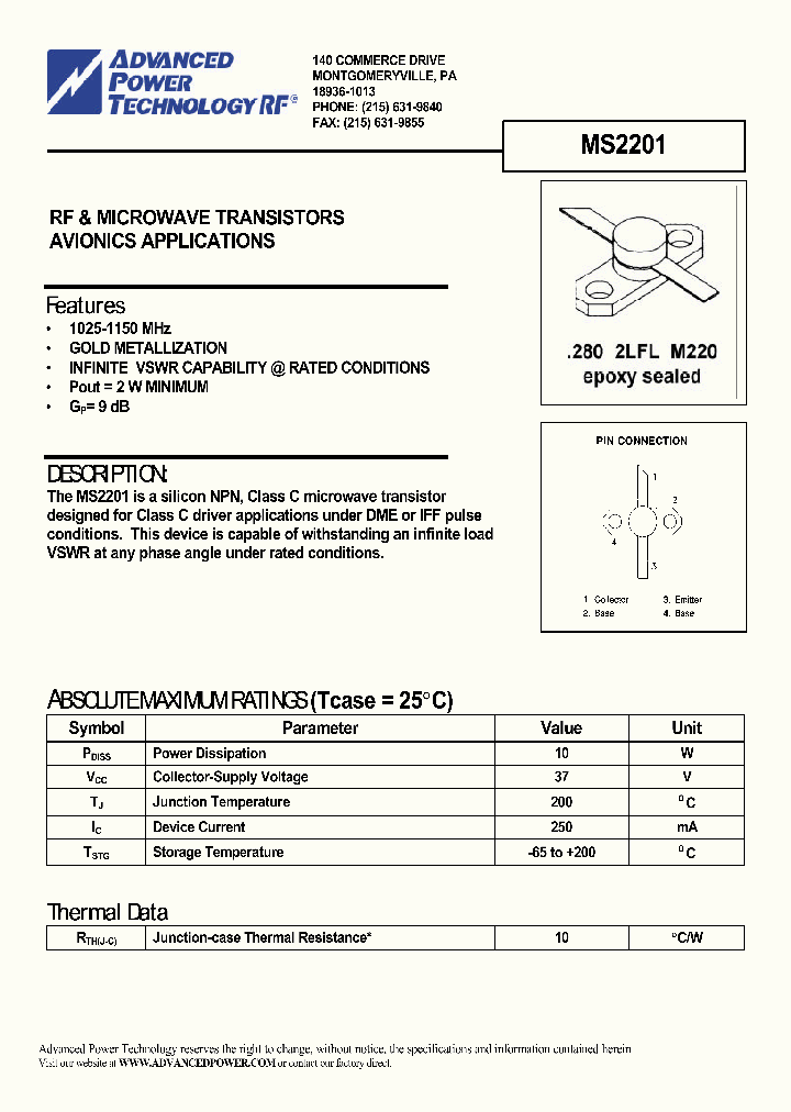 MS2201_1098424.PDF Datasheet