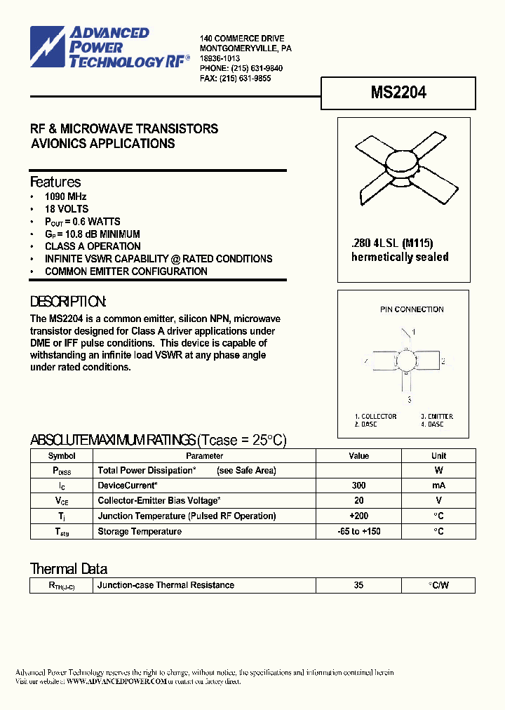 MS2204_1098431.PDF Datasheet