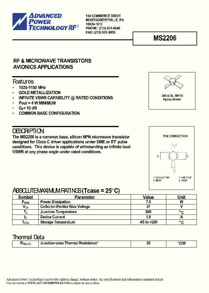 MS2206_1098434.PDF Datasheet