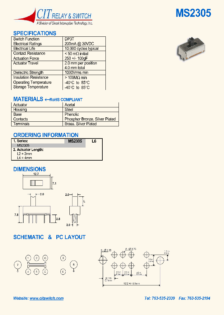 MS2305_1089697.PDF Datasheet
