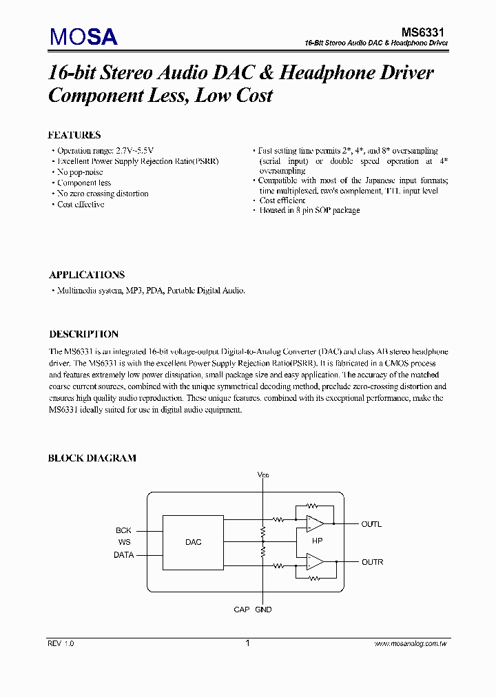 MS6331_1166640.PDF Datasheet
