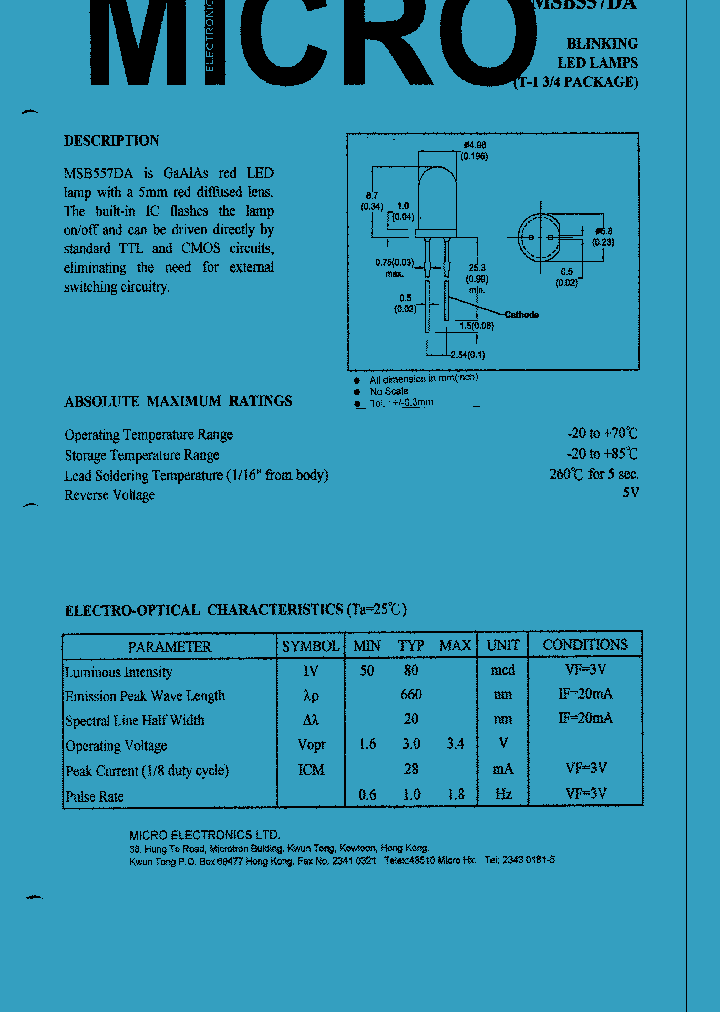 MSB557DA_1284103.PDF Datasheet