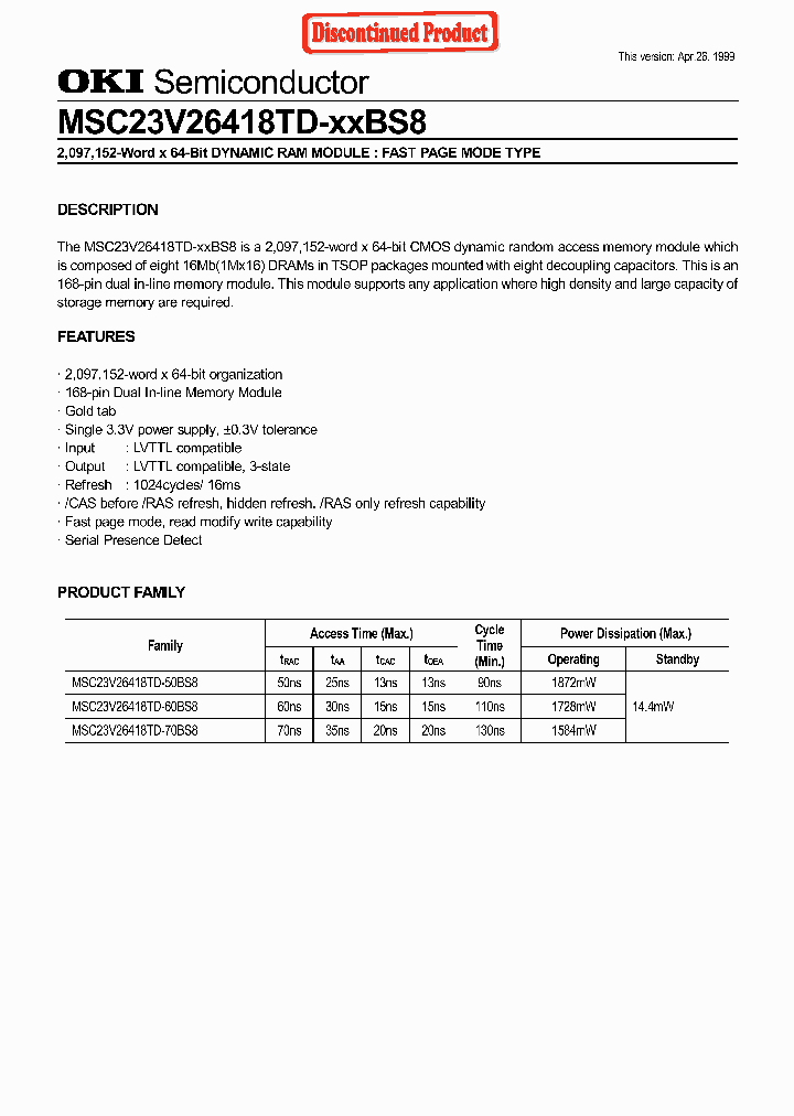 MSC23V26418TD-XXBS8_1284230.PDF Datasheet