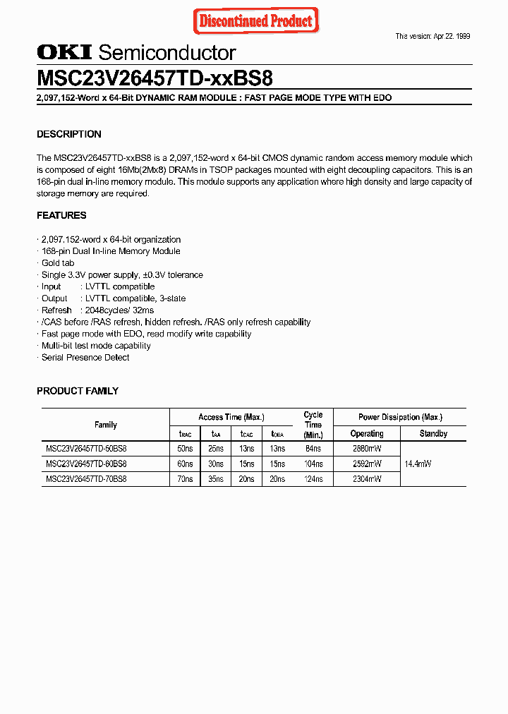 MSC23V26457TD-XXBS8_1284232.PDF Datasheet