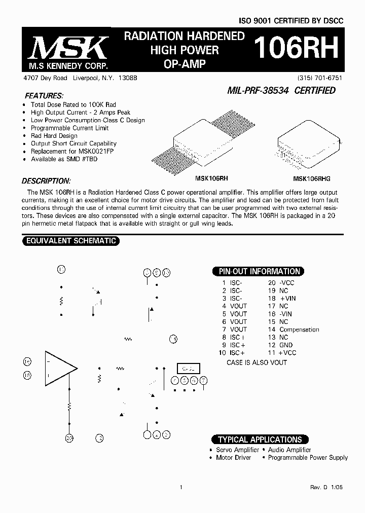 MSK106RHG_1284342.PDF Datasheet
