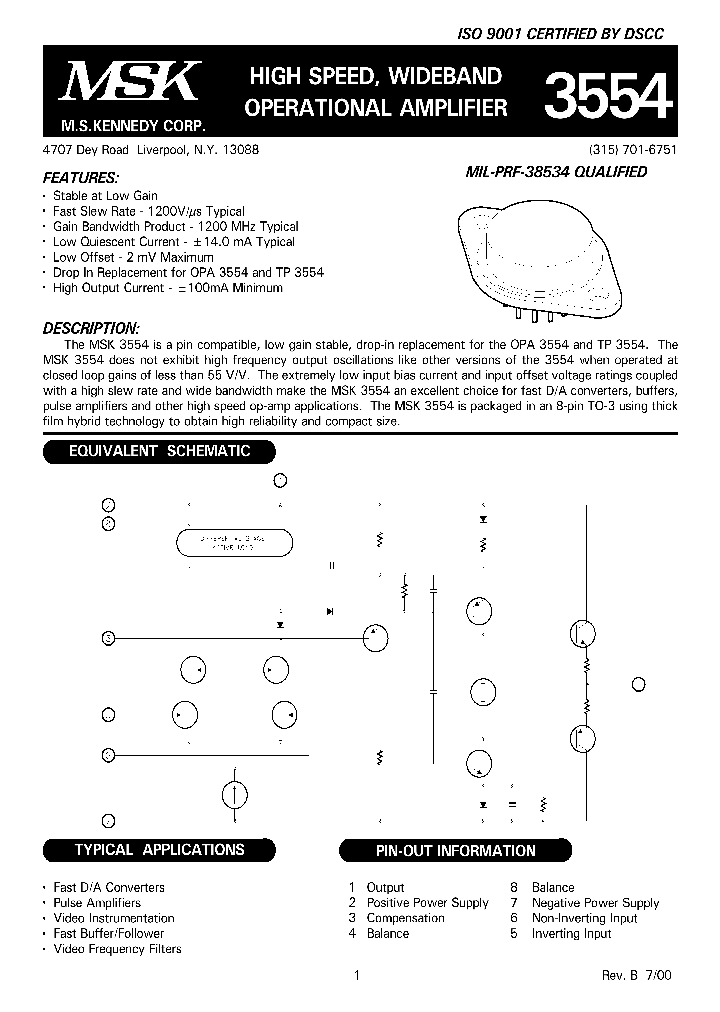 MSK3554B_1284377.PDF Datasheet