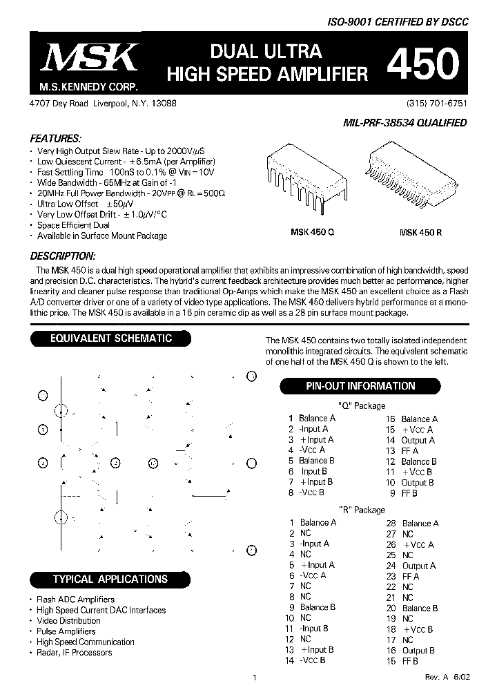 MSK450R_1284417.PDF Datasheet