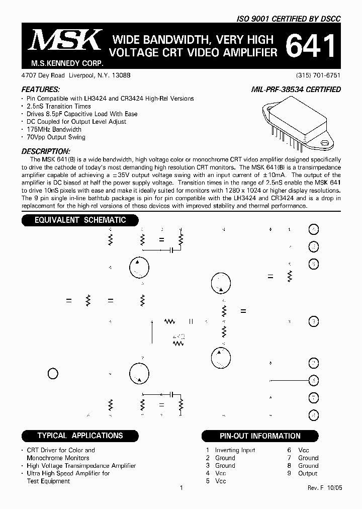 MSK641B_1284467.PDF Datasheet