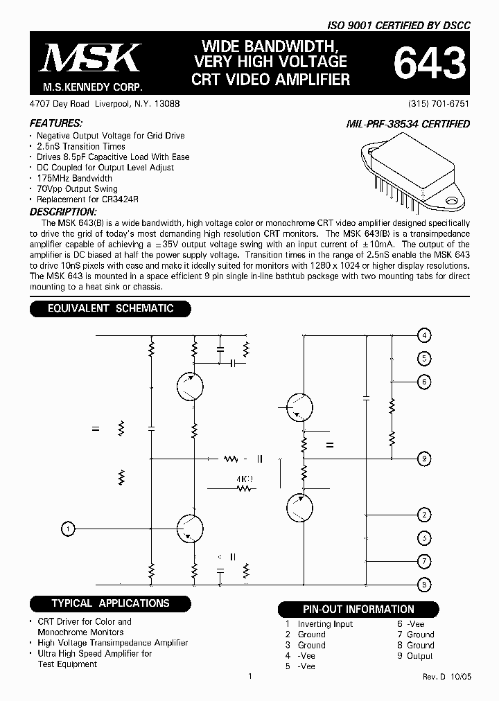MSK643B_1284469.PDF Datasheet