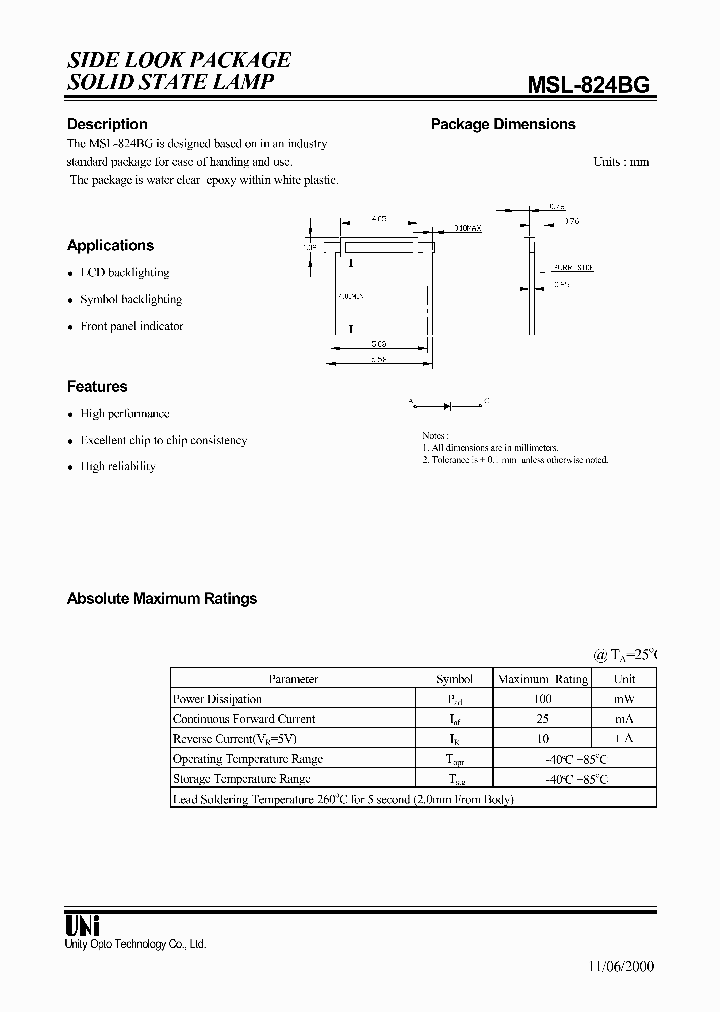 MSL-824BG_1284496.PDF Datasheet