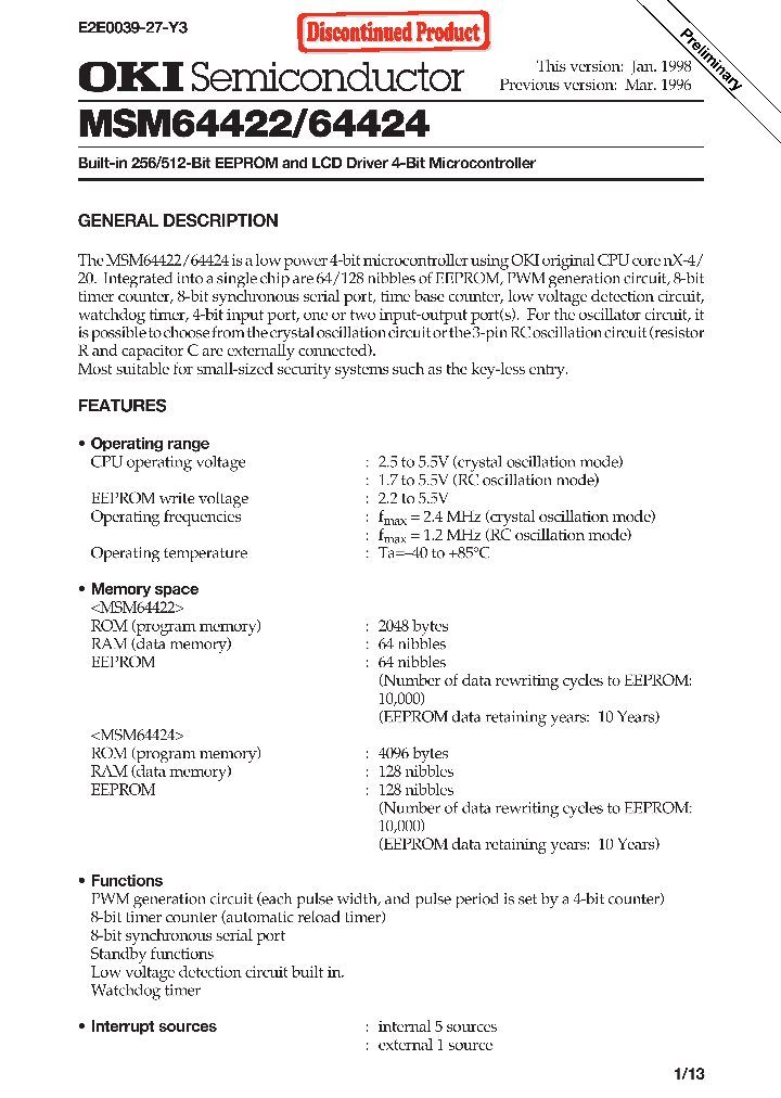 MSM64422_1024938.PDF Datasheet