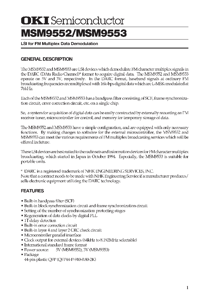 MSM9553_1284814.PDF Datasheet