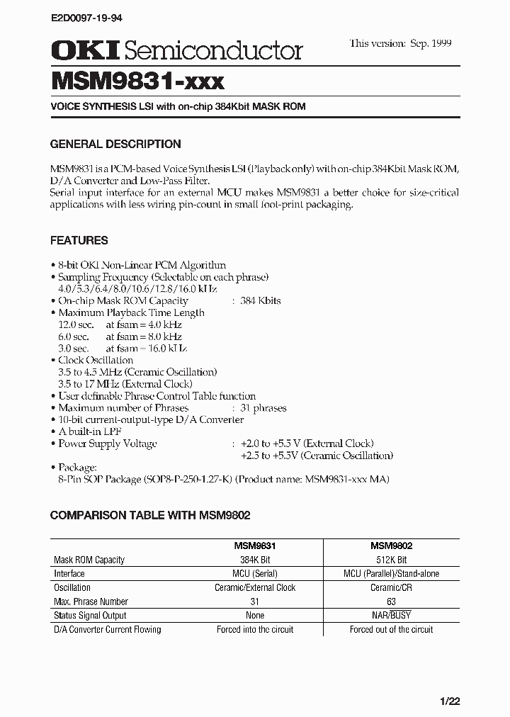 MSM9831-XXX_1284825.PDF Datasheet