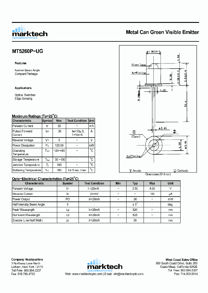 MT5260P-UG_1285183.PDF Datasheet
