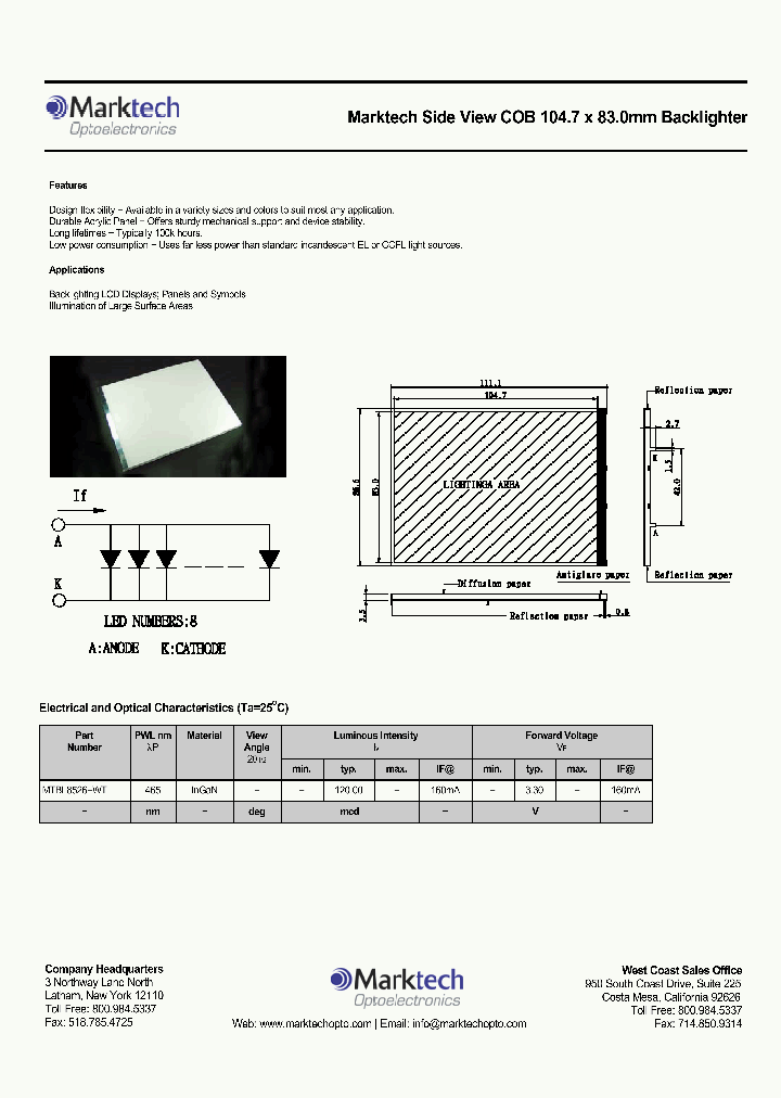 MTBL8526-WT_1285560.PDF Datasheet