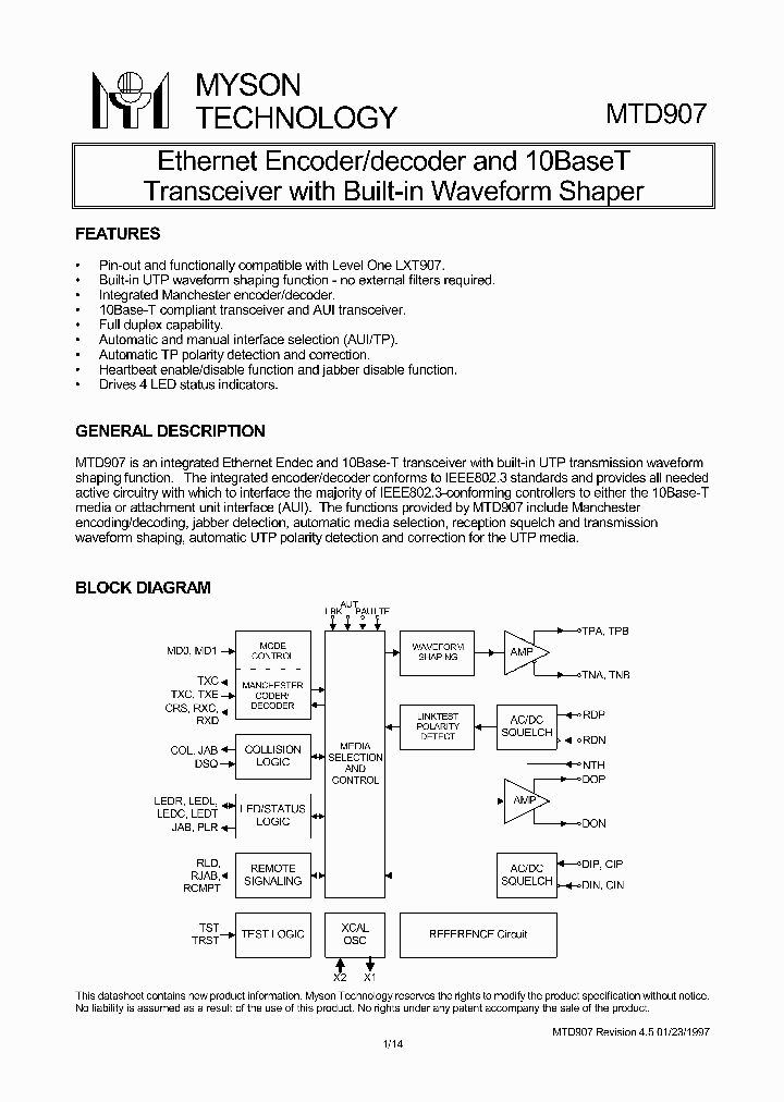 MTD907_1086138.PDF Datasheet