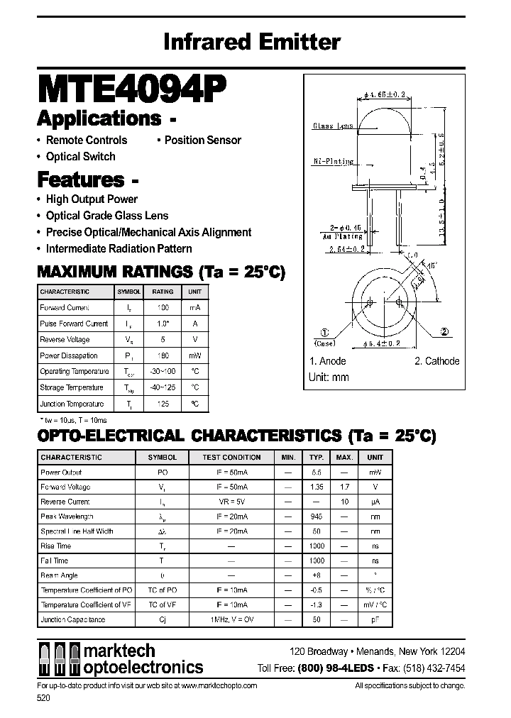 MTE4094P_1285704.PDF Datasheet