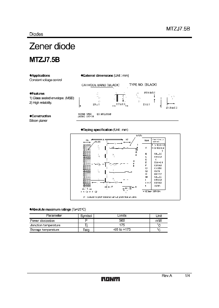 MTZJ75B_1286002.PDF Datasheet