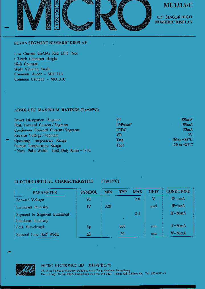 MU131C_1286031.PDF Datasheet