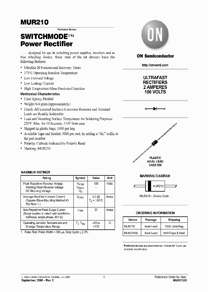 MUR210RL_754835.PDF Datasheet