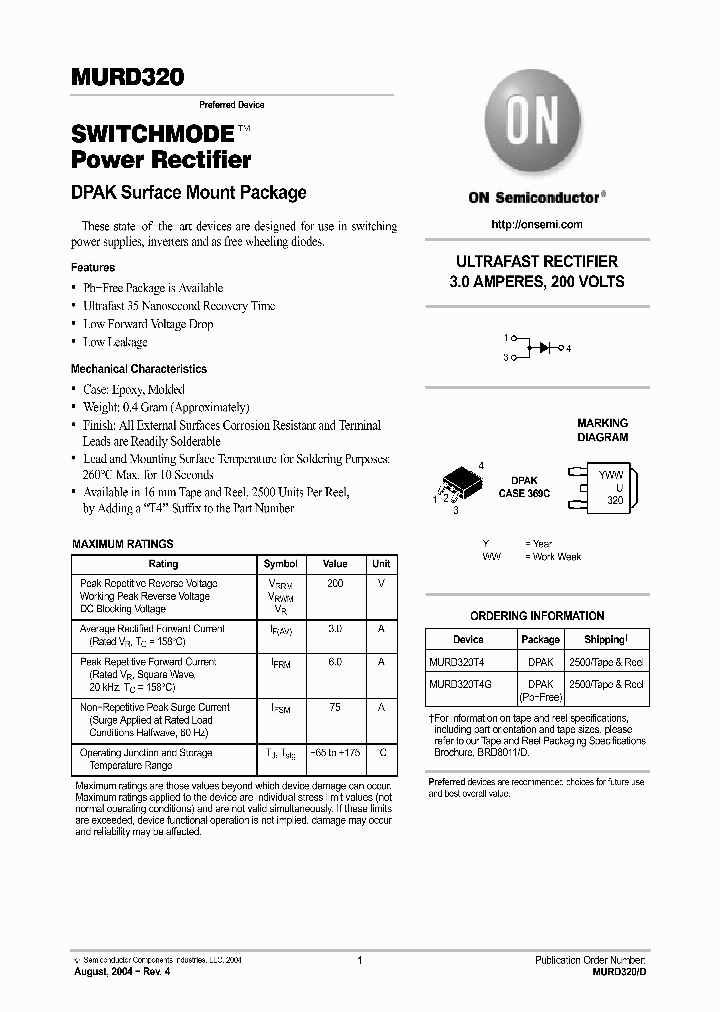 MURD320_1048300.PDF Datasheet