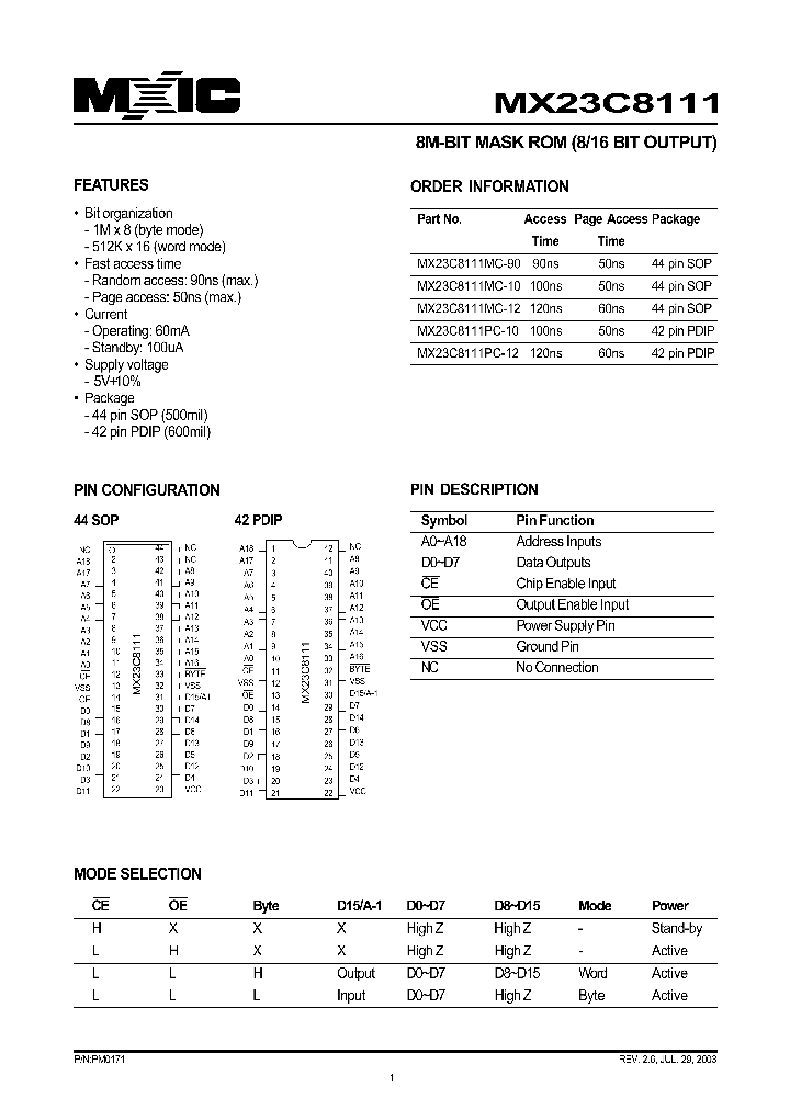 MX23C8111PC-12_1286567.PDF Datasheet