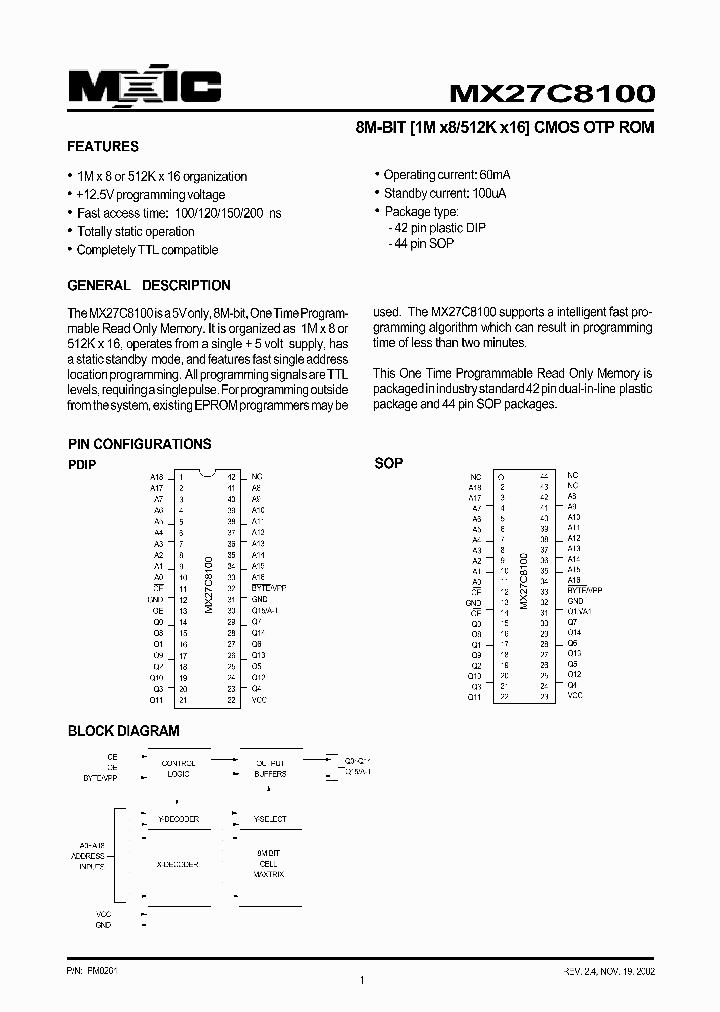 MX27C8100PC-20_1286648.PDF Datasheet