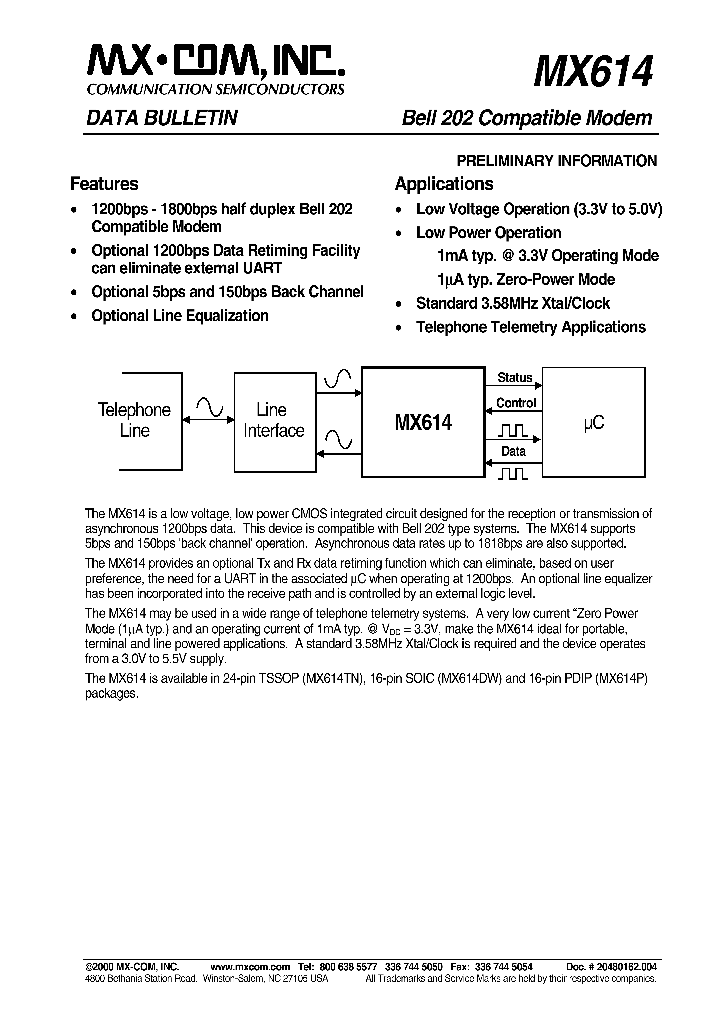 MX614_1049902.PDF Datasheet