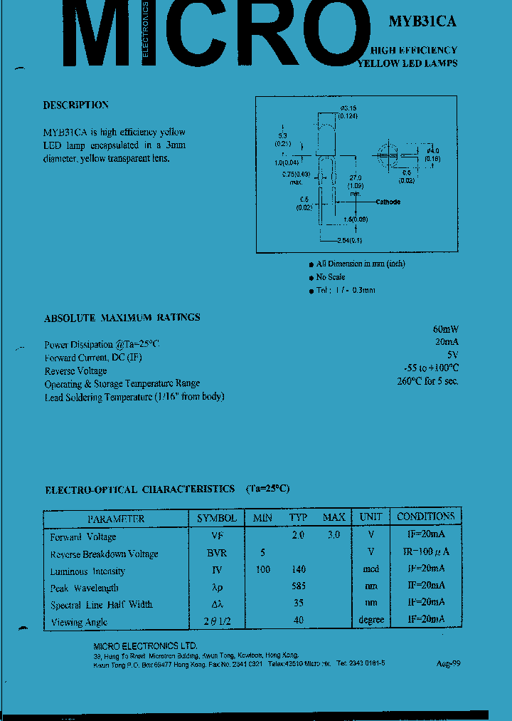 MYB31CA_1286948.PDF Datasheet