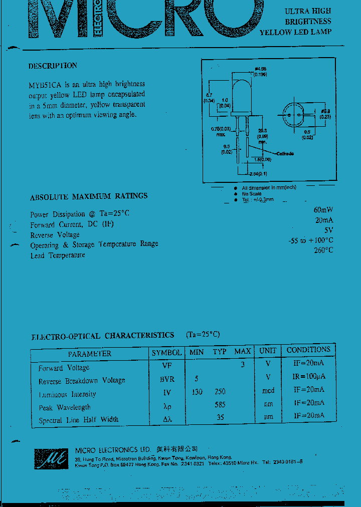 MYB51CA_1286969.PDF Datasheet